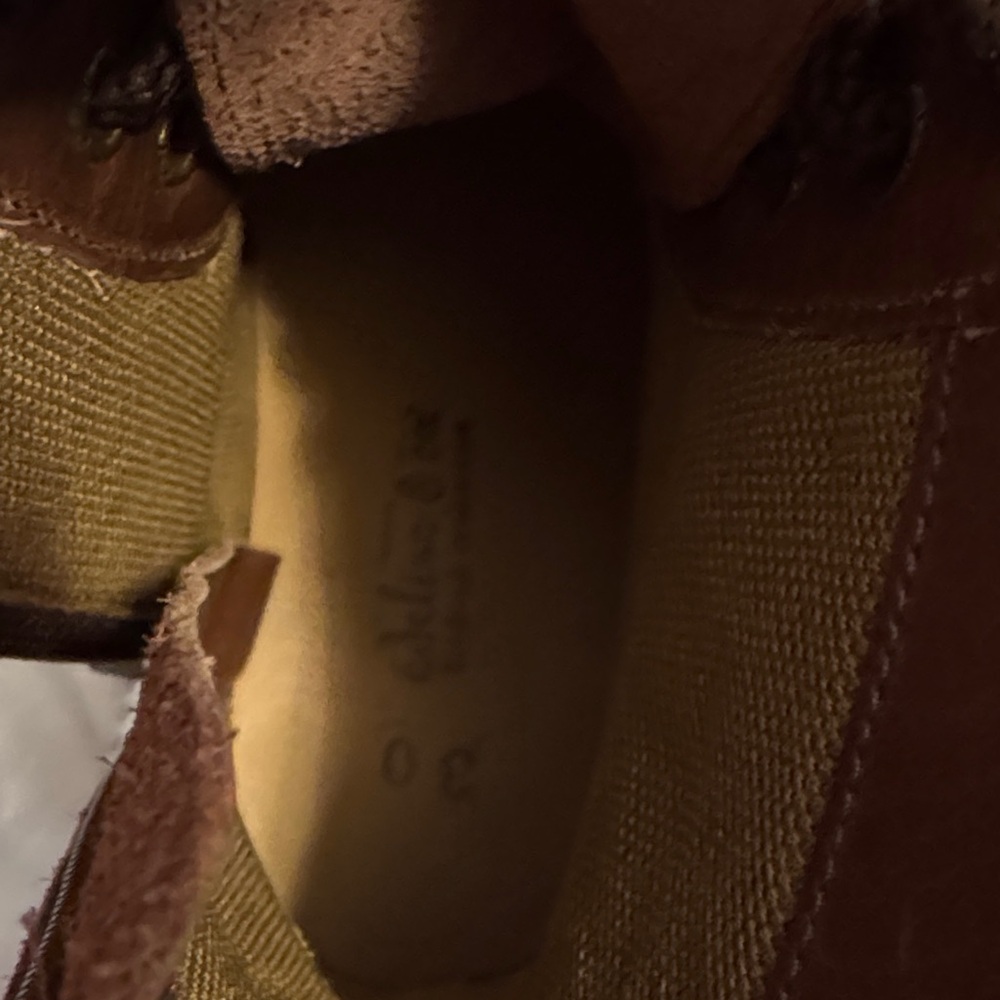 Classic Brown Kids Lace-Up Boots - Picture 4 of 6